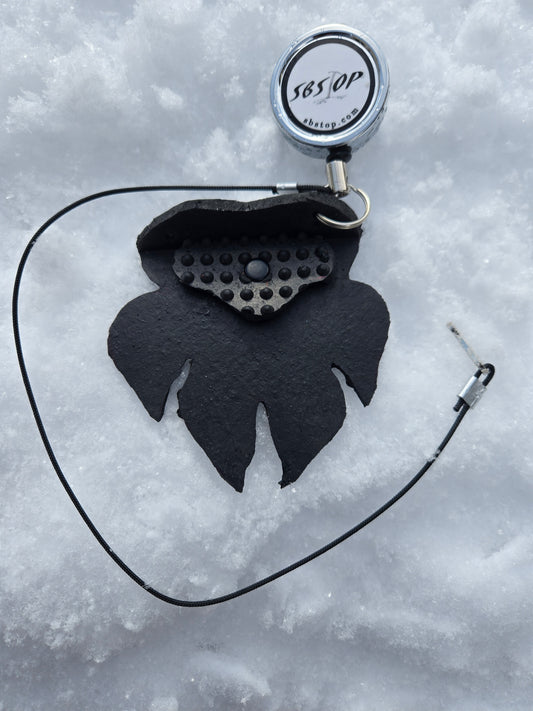 SBStop Snow Leopard Paw snowboard friction pad lightweight design